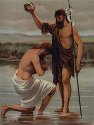 The baptism in Jordan